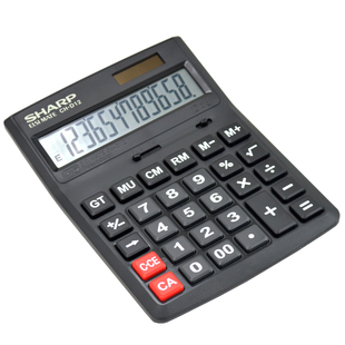 夏普SHARP办公商务计算器CH-M12D12G12大号桌面计算机会计大按键