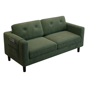 沙发客厅小户型民宿出租房双三人沙发灯芯绒布艺服装店简约办公室