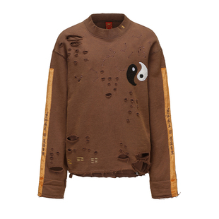 万图岁福童装【太极5】秋冬新款中国风国潮儿童水洗刺绣卫衣亲子