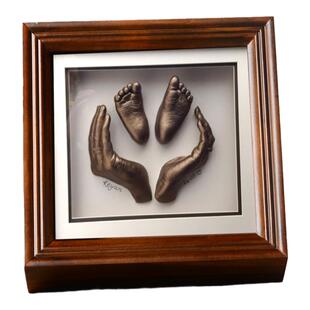 白色胡桃色实木中空厚5CM欧式复古相框盲盒手办二创收纳创意相框