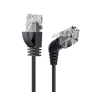 360度旋转弯头八类万兆网线cat8类40Gbps跳线cat6a超六类RJ45家用