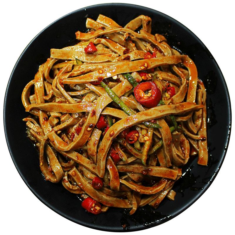 醋粉陕西宝鸡特产美食小吃速食开袋即面皮黑凉皮正宗免煮米皮