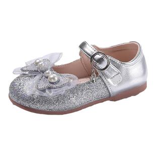 女童皮鞋2026年春秋新款儿童女宝宝公主鞋休闲鞋中国风珍珠汉服鞋