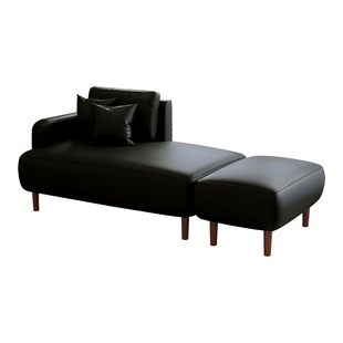 猫抓皮贵妃椅小户型客厅卧室懒人沙发可躺休闲椅民宿阳台贵妃沙发