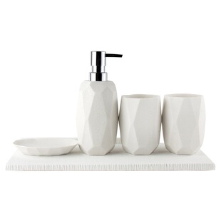 DecoTalk树脂搁物架 浴室浴具托盘 砂岩底座 家居饰品香薰托盘