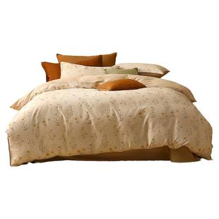 水星家纺中古风套件抑菌60支长绒棉贡缎四件套家用高端床品25新品