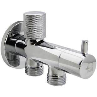 潜水艇洗衣机水龙头一进二出一分二两用双头三通角阀龙头4/6分