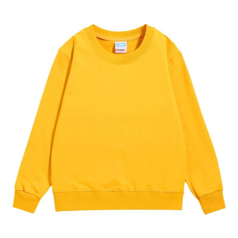 秋冬儿童圆领糖果多巴胺色套头卫衣男女小学生幼儿园亲子装班服