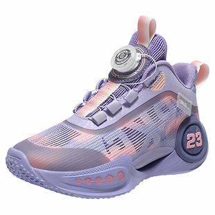 BKG专业篮球鞋女童鞋夏季网面透气超轻运动鞋女孩软底防滑跑步鞋