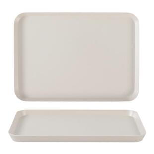 密胺餐具长方形托盘厨房接水沥水盘塑料餐盘商用餐饮白色盘子茶盘
