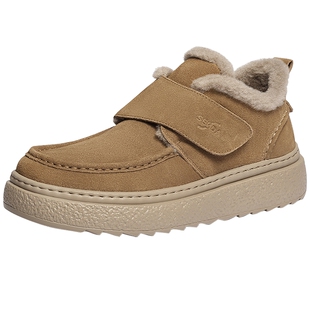 森达雪地靴男2025冬新商场同款户外保暖厚底棉鞋短靴2DU01DD5