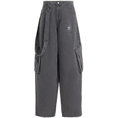 【自营】adidas阿迪达斯女潮流弯刀裤休闲运动工装酷飒长裤KH1180