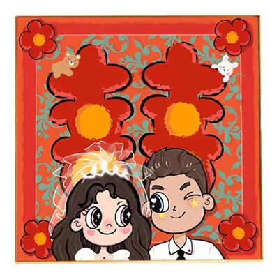 仙境结婚送礼喜字钻石画