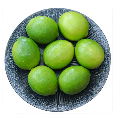 新鲜青柠檬皮薄汁多绿色水果缅甸