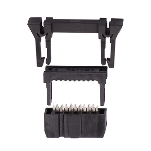 FC压线头蝴蝶扣排线头2.54mm牛角座插头连接器IDC插头20P30p40p