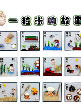 幼儿园环创一粒米的故事主题墙贴