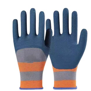 手套工作劳保耐磨防滑加厚劳动乳胶橡胶劳工防护干活工地浸胶防水