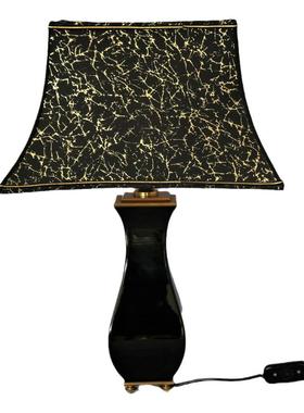 巴卡拉Baccarat黑色水晶台灯法式