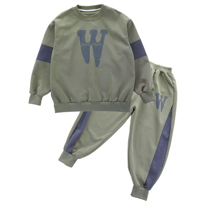 显瘦胖童春秋潮酷卫衣两件套亲肤