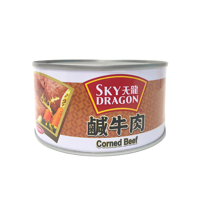 香港天龍咸牛肉罐頭340g午餐肉煎蛋夾面包撈飯方便面即食港式茶餐