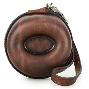 高档真皮手表便携收纳包耐磨防摔防尘男女通用机械表盒头层牛皮