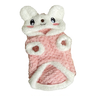 狗狗衣服冬装可爱卡通加绒加厚保暖连帽卫衣泰迪比熊中小型犬服饰