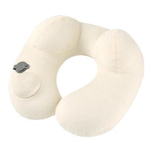 旅行必备神器u型枕按压充气枕头u形枕飞机护颈枕长途靠枕出行好物