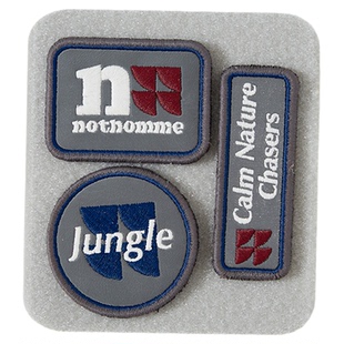NOTHOMME户外适配冲锋衣士气章logo贴布刺绣魔术贴徽章套装