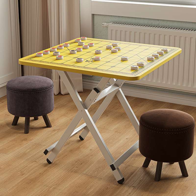 象棋桌多功能户外便携式折叠桌下棋公园棋盘桌餐桌出租房家用吃饭