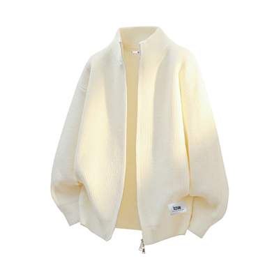 itizzue秋季老钱风开衫毛衣男