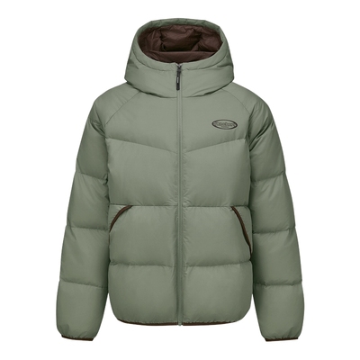 SKECHERS斯凯奇加厚连帽面包服冬装男女防风羽绒服 L425U084/01DR