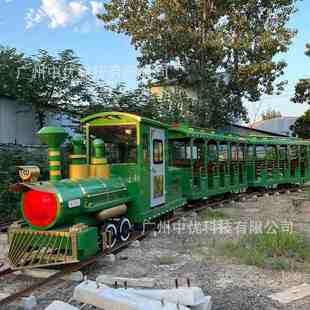 轨道火车游乐设备网红景区打卡引流项目骑乘式 轨道小火车厂 车厢式