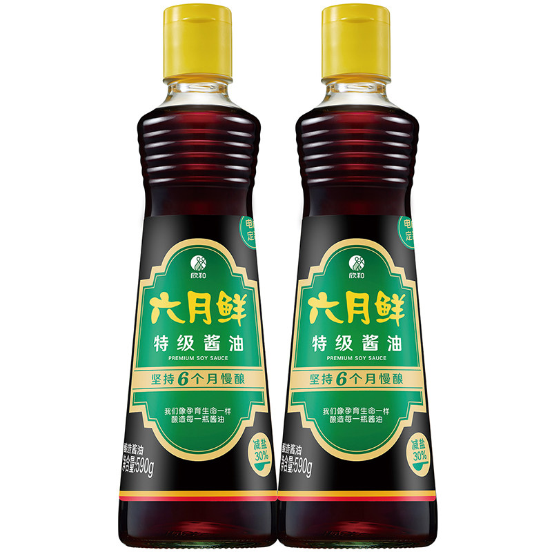 六月鲜特级生抽酱油590g