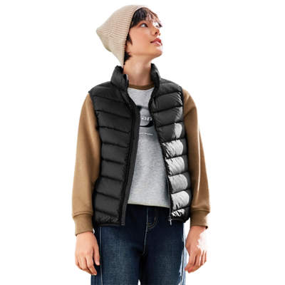 巴拉巴拉男童女童羽绒马甲中大童轻薄背心儿童保暖马夹冬装童装潮