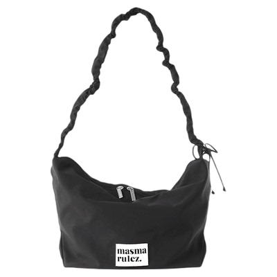 MASMARULEZ官方正品现货尼龙通勤单肩包斜挎包腋下包休闲百搭黑色