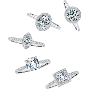 MODIAN摩典S925纯银奢华超闪锆石戒指女轻奢高级感镶钻闭口戒指