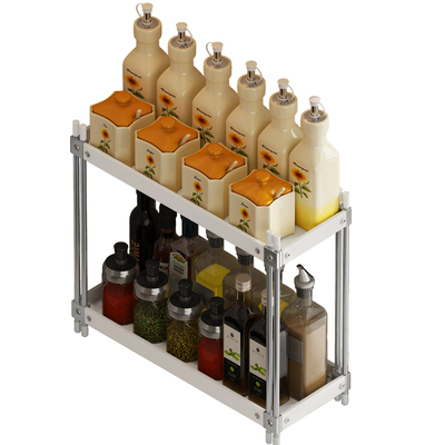 实心不锈钢厨房窄款调料置物架子