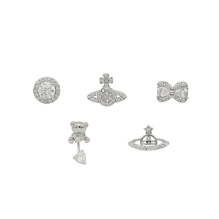 「百搭神器」超闪锆石耳骨钉爆闪耳钉医用钛钢养耳洞免摘耳蜗钉女