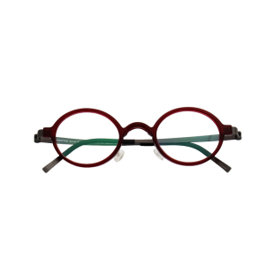 43mm德国设计超轻钛架椭圆形眼镜框男女高度近视镜架高散光防蓝光