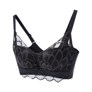 丝界舒适里料100%桑蚕丝内衣无钢圈小胸聚拢无痕真丝文胸女士胸罩