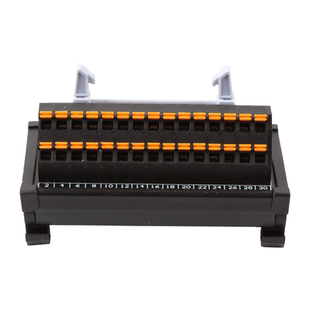 辰川I/O省配线终端牛角中继接线端子台IDC30/40/50芯FC转接端子台