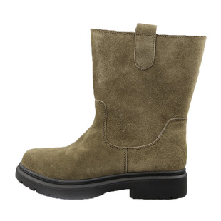 雪地靴男皮毛一体冬季翻毛皮鞋长筒棉靴真皮加厚羊毛马靴蒙古靴子