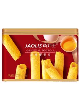 JAOLIS角力士蛋卷皇原味黄油味蛋卷传统手工休闲零食糕点礼盒装