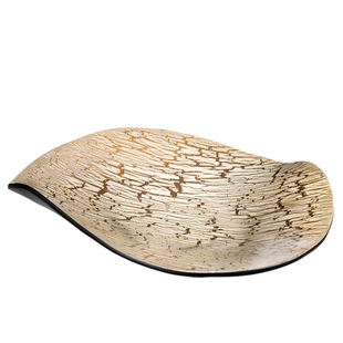 创意叶状树脂艺术感果盘摆件新中式家具展厅售楼处样板房茶几装饰