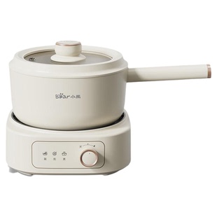 小熊电煮锅小型分体式电火锅家用宿舍多功能一体泡面小电锅烹饪机