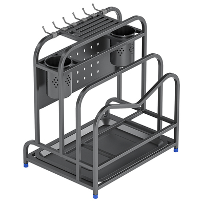 不锈钢刀架菜板置物架多功能收纳