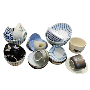 善渊现货 日本进口 陶瓷盖浇饭碗拉面碗汤碗浅钵深钵 日料餐具