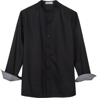 爱斯坦服务员工装长袖拼接主题