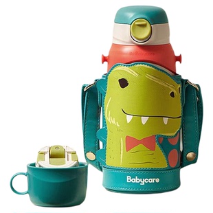 babycare三合一保温杯婴幼儿水杯宝宝吸管杯外出用大容量水壶喝水