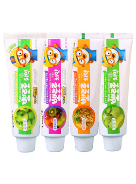 韩国正品宝露露儿童牙膏含氟防蛀